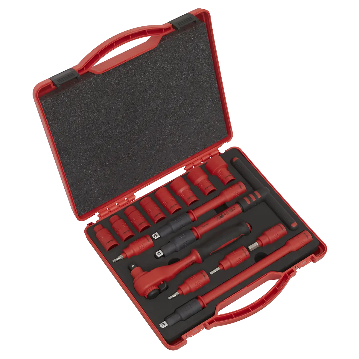 Sealey Premier Insulated Socket Set 3/8"Sq Drive 16pc - VDE Approved Sealey 