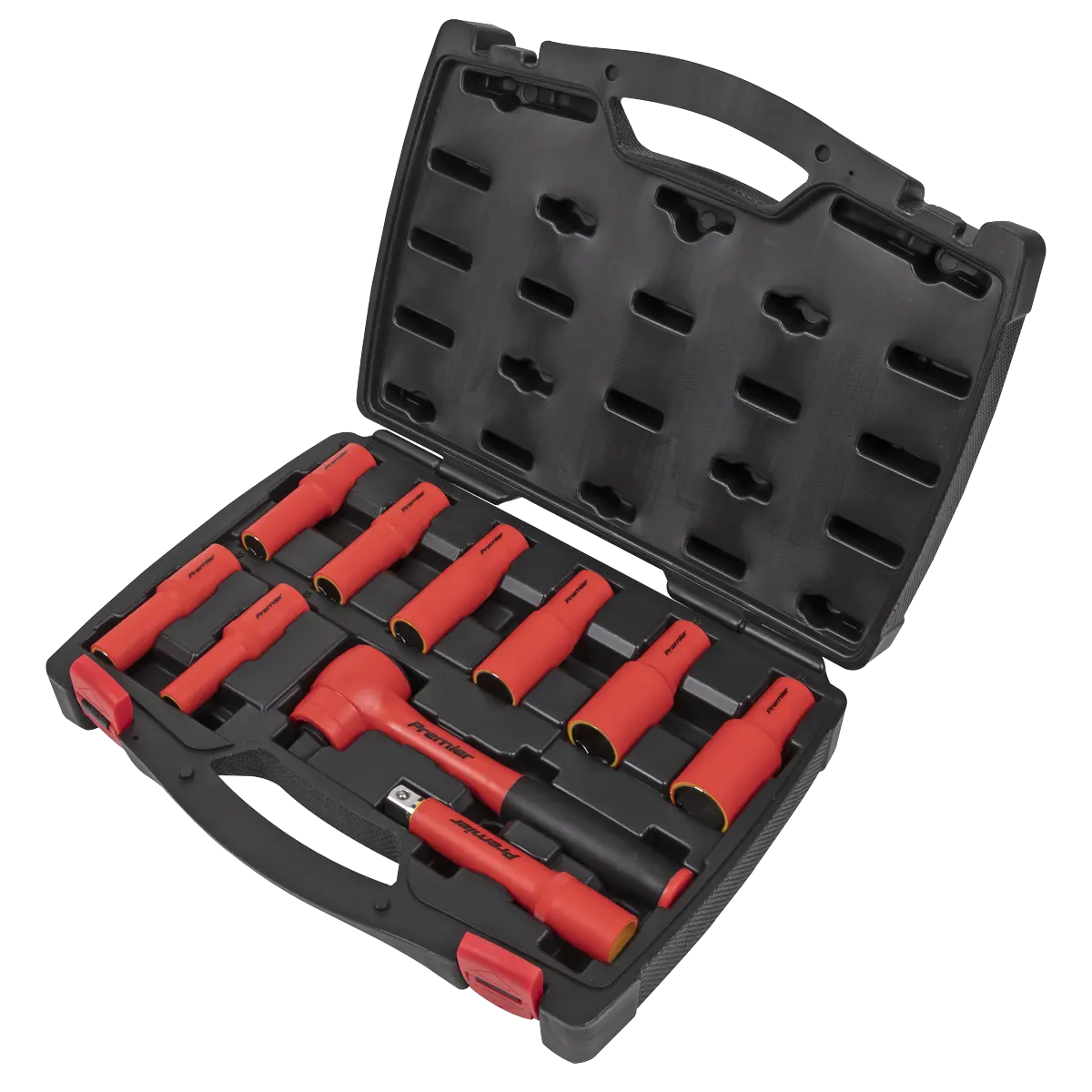 Sealey Premier Insulated Socket Set 1/2"Sq Drive 10pc - VDE Approved Sealey 