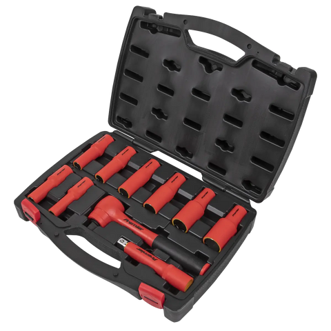 Sealey Premier Insulated Socket Set 1/2"Sq Drive 10pc - VDE Approved
