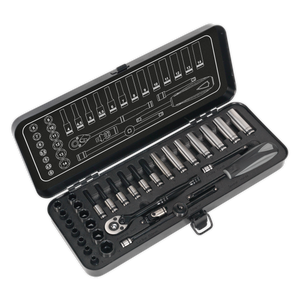 Sealey Premier Black Socket Set 1/4