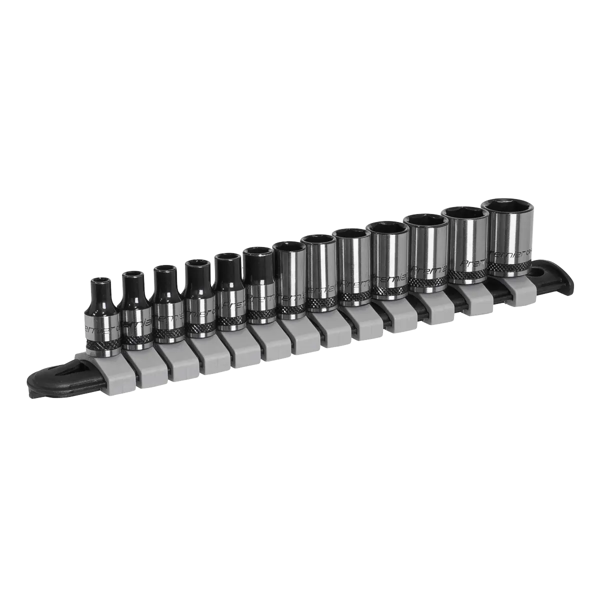 Sealey Premier Black Socket Set 1/4"Sq Drive 13pc Sealey 