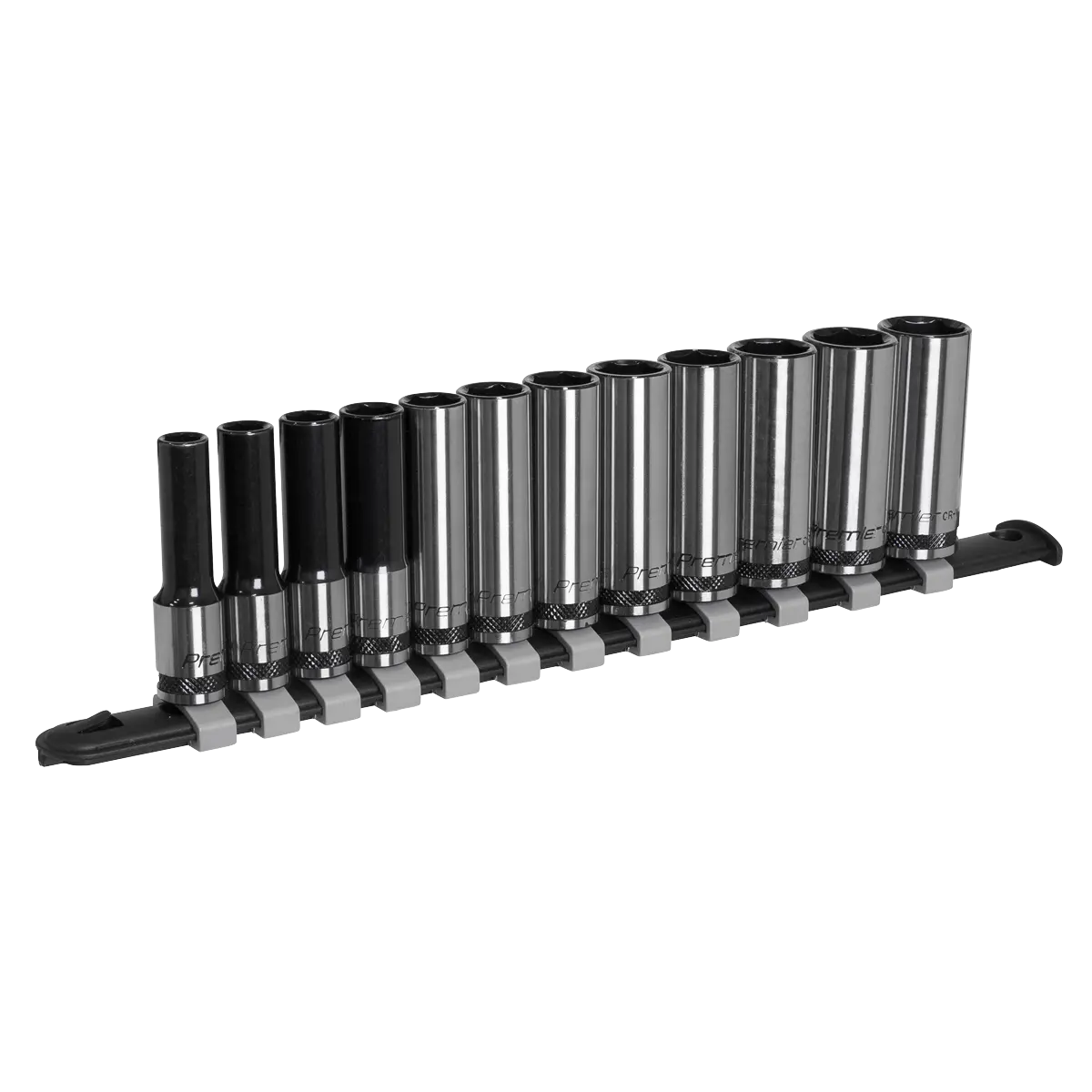 Sealey Premier Black Deep Socket Set 3/8"Sq Drive 12pc Sealey 