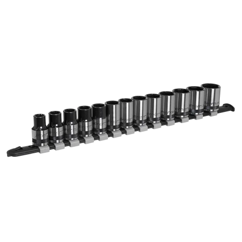 Sealey Premier Black Socket Set 1/2"Sq Drive 13pc