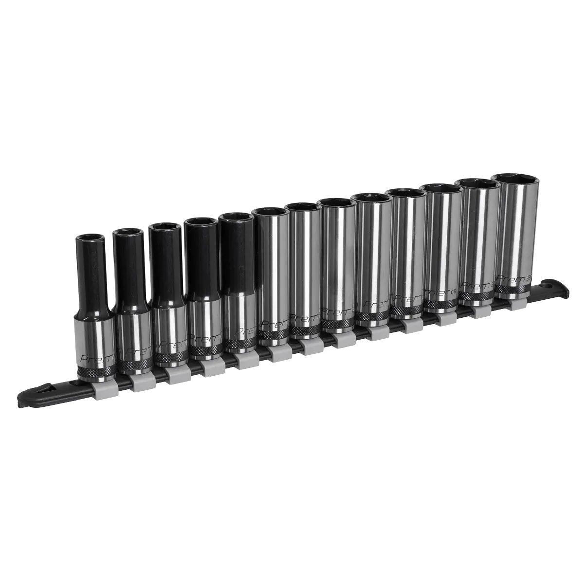 Sealey Premier Black Deep Socket Set 1/2"Sq Drive 13pc Sealey 