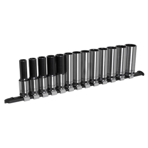 Sealey Premier Black Deep Socket Set 1/2