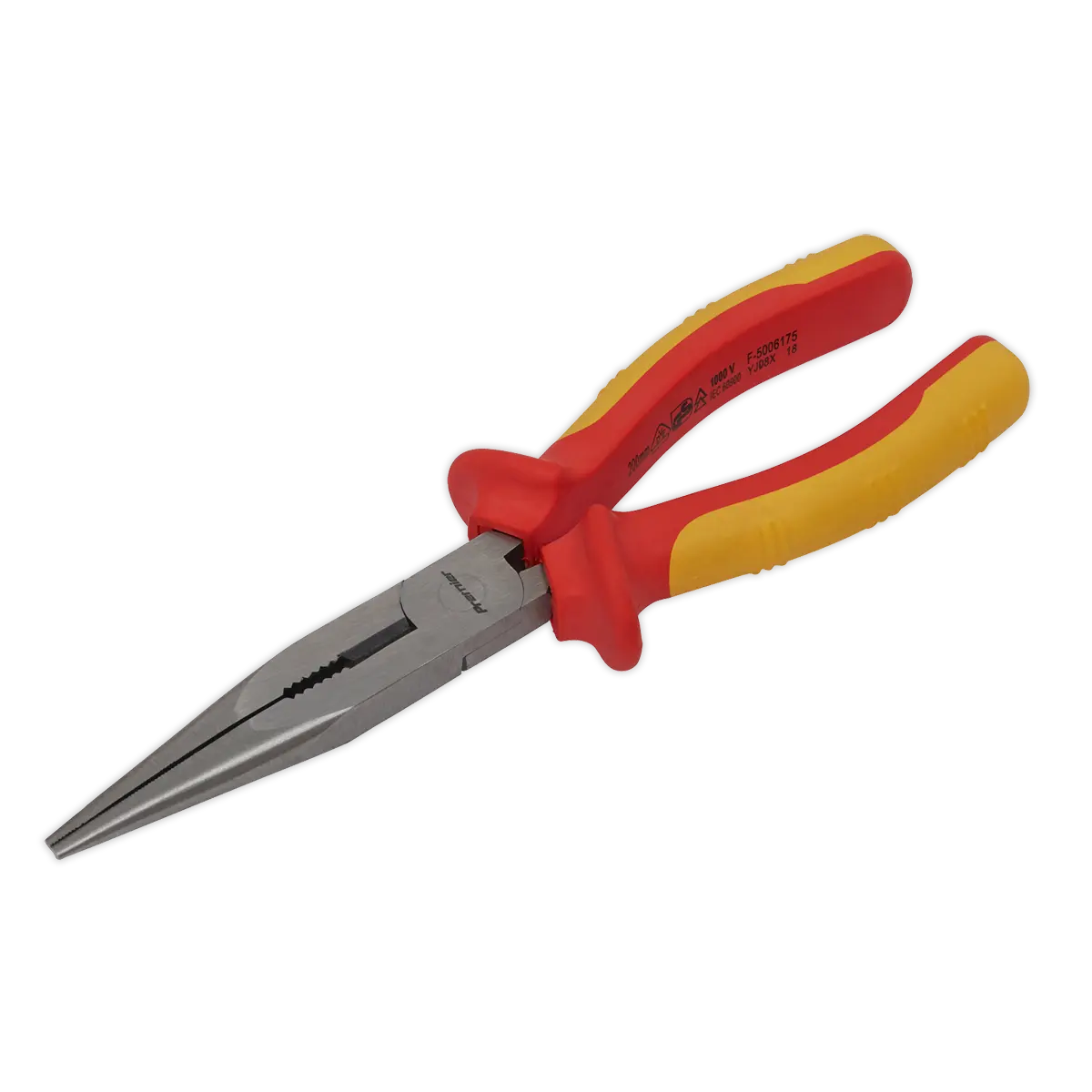 Sealey Premier Long Nose Pliers 200mm - VDE Approved Sealey 