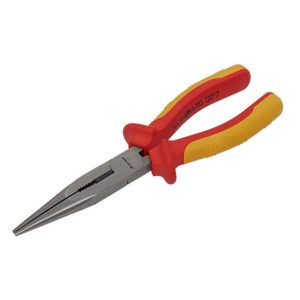 Sealey Premier Long Nose Pliers 200mm - VDE Approved