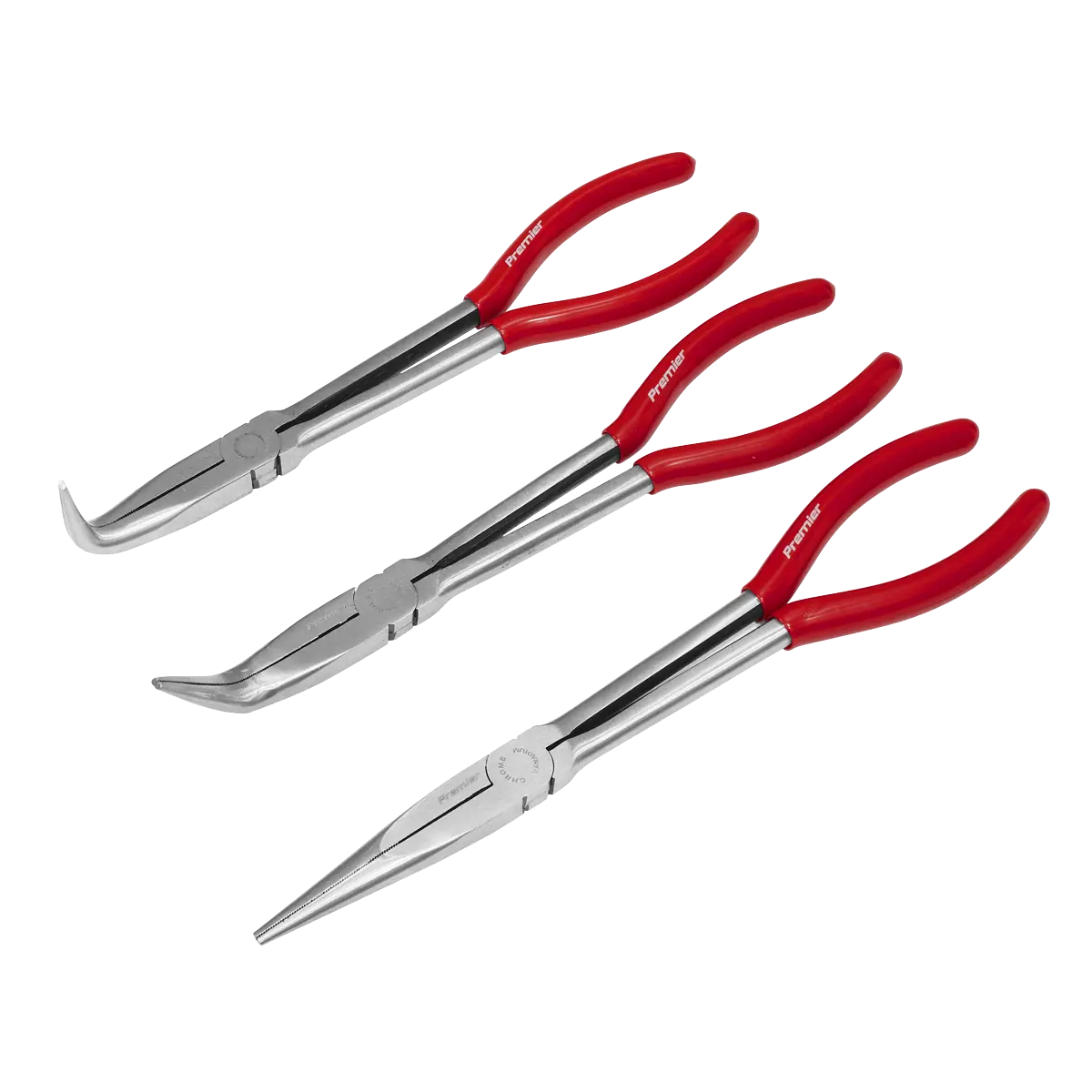 Sealey Premier Needle Nose Pliers Set 280mm 3pc Sealey 