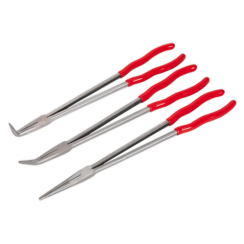 Sealey Premier Extra-Long Needle Nose Pliers Set 400mm 3pc