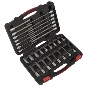 Sealey Premier Platinum Hex Socket Bit Set 3/8