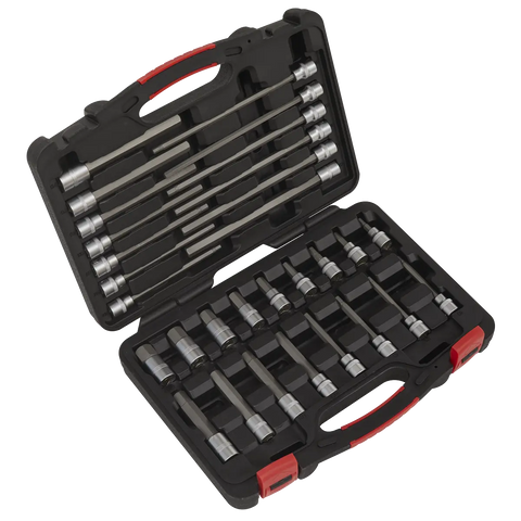 Sealey Premier Platinum Hex Socket Bit Set 3/8"Sq Drive 30pc