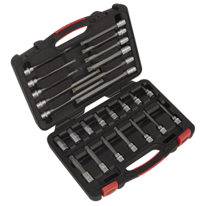 Sealey Premier Platinum Spline Socket Bit Set 3/8