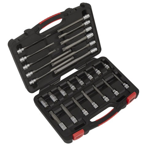 Sealey Premier Platinum Spline Socket Bit Set 3/8"Sq Drive 26pc