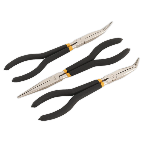 Sealey Premier Needle Nose Pliers Set Ni-Fe Finish 280mm 3pc