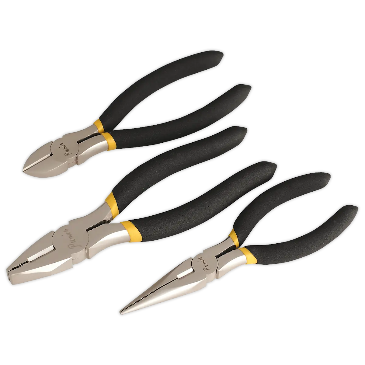 Sealey Premier Pliers Set Ni-Fe Finish 3pc Sealey 