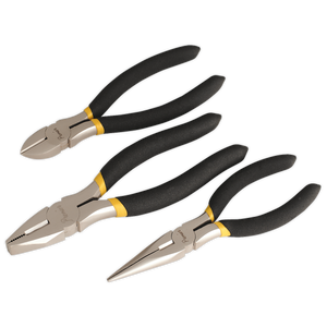 Sealey Premier Pliers Set Ni-Fe Finish 3pc