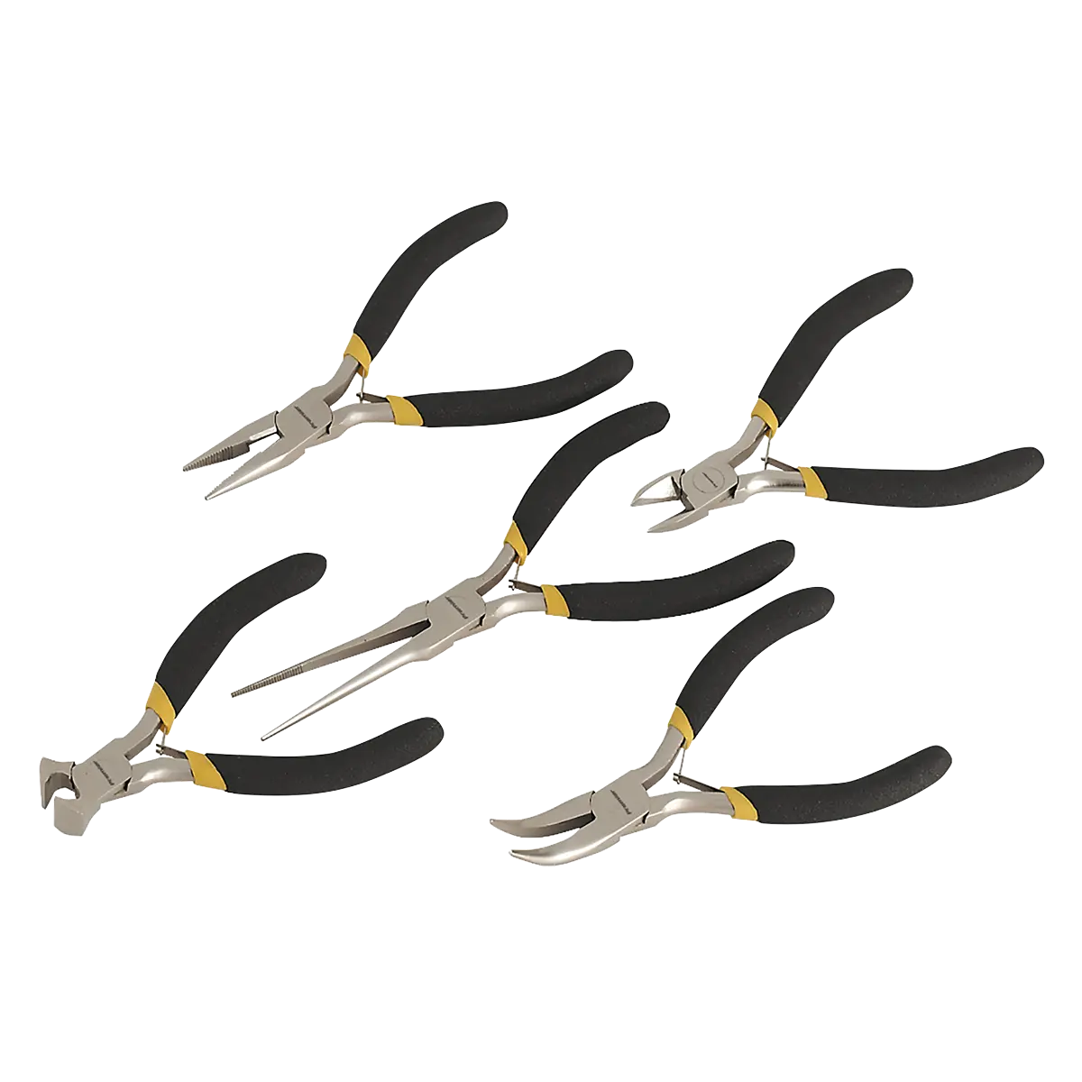 Sealey Premier Mini Pliers Set Ni-Fe Finish 5pc Sealey 