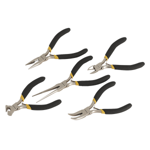 Sealey Premier Mini Pliers Set Ni-Fe Finish 5pc