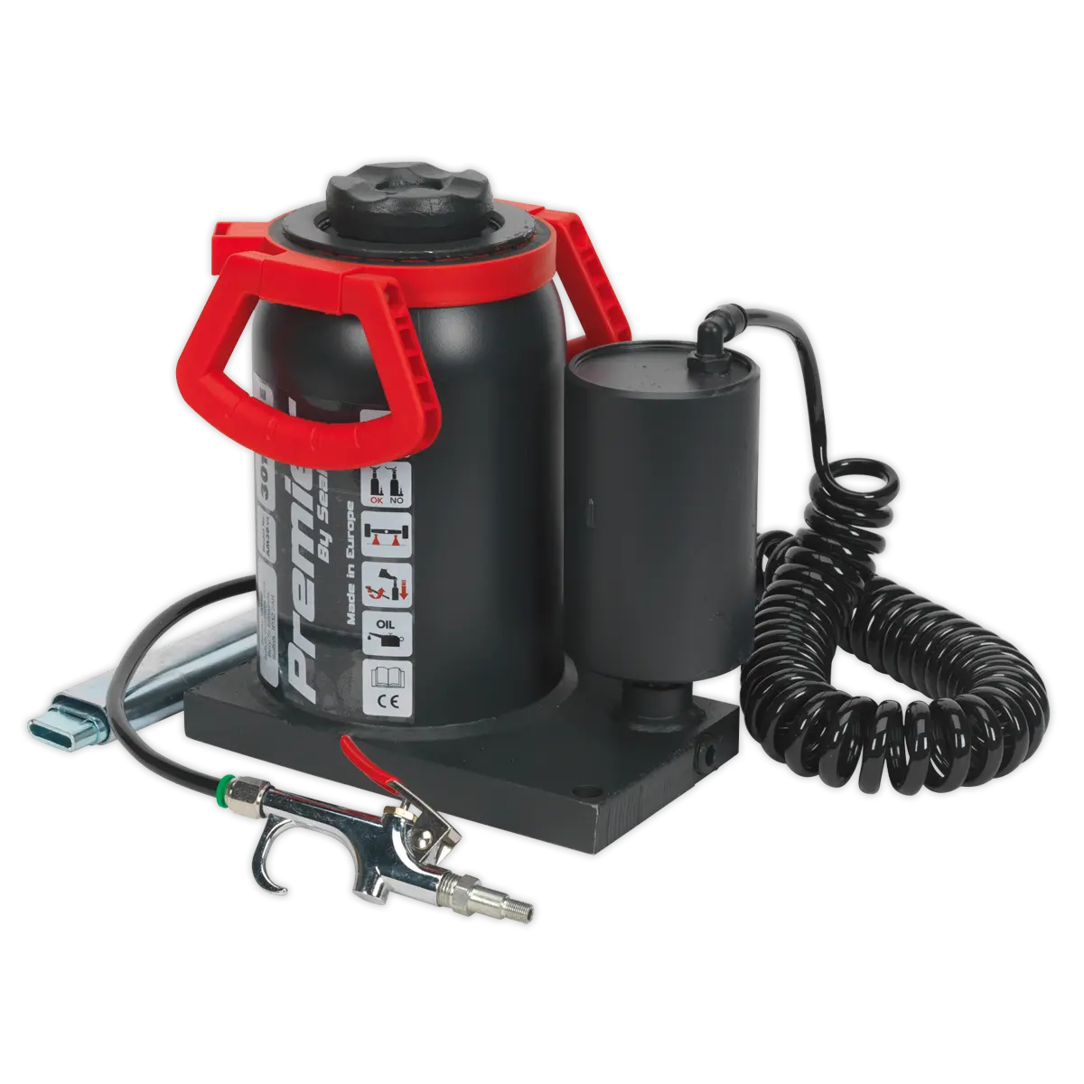 Sealey Premier Manual/Air Hydraulic Bottle Jack 30 Tonne Sealey 