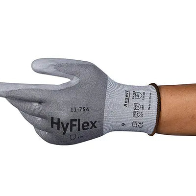 Ansell HyFlex 11-754 Cut Resistant Polyurethane Safety Gloves - Pack of 12 Ansell 