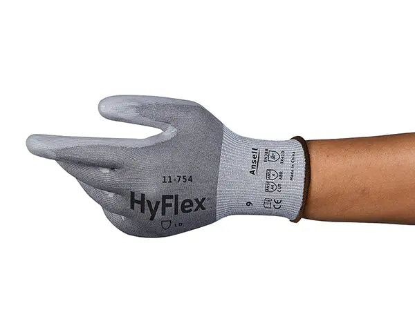 Ansell HyFlex 11-754 Cut Resistant Polyurethane Safety Gloves - Pack of 12 Ansell 