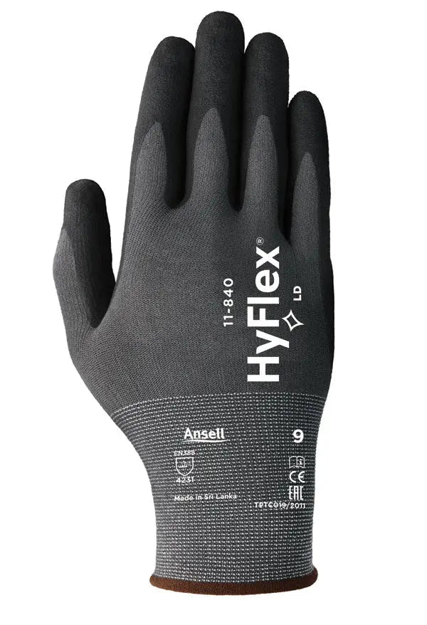 Ansell HyFlex 11-840 Nitrile Coated Multi Purpose Safety Gloves Ansell 