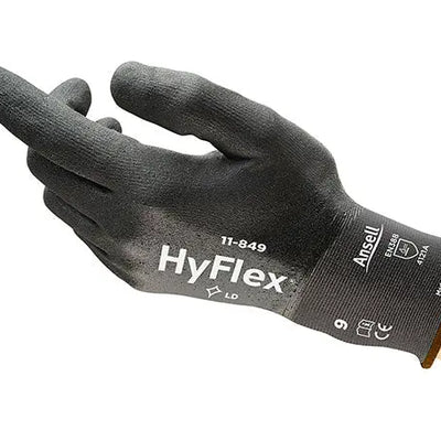 Ansell HyFlex 11-849 Fully Dipped Nitrile Coated Safety Gloves - Pack of 12 Ansell 