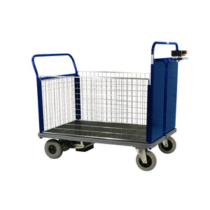 Apollo UK Powered Platform Trucks with Mesh End & Sides