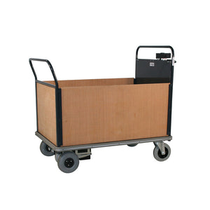Apollo UK Powered Platform Trucks with Timber End & Sides