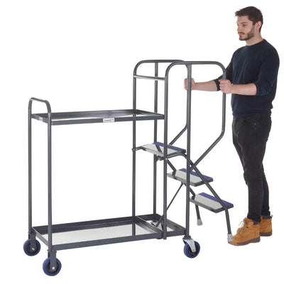 Apollo UK Table Top Shelf Trucks with Steel Shelves Apollo 