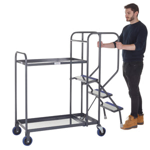 Apollo UK Table Top Shelf Trucks with Steel Shelves