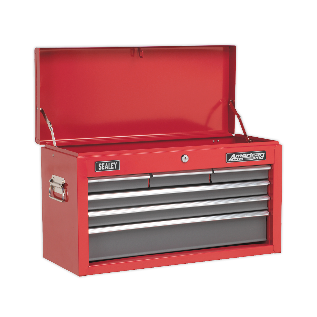 Sealey American PRO® Topchest 6 Drawer - Red/Grey Sealey 