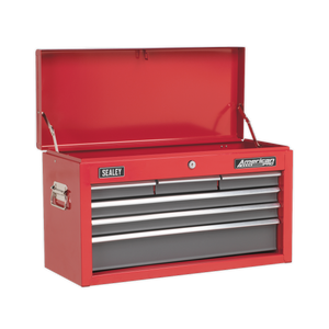 Sealey American PRO® Topchest 6 Drawer - Red/Grey