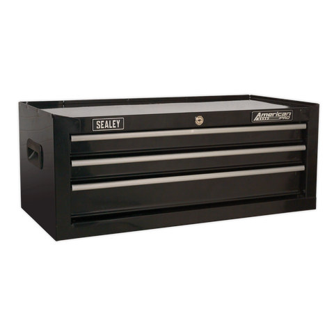 Sealey American PRO® Mid-Box Tool Chest 3 Drawer - Black