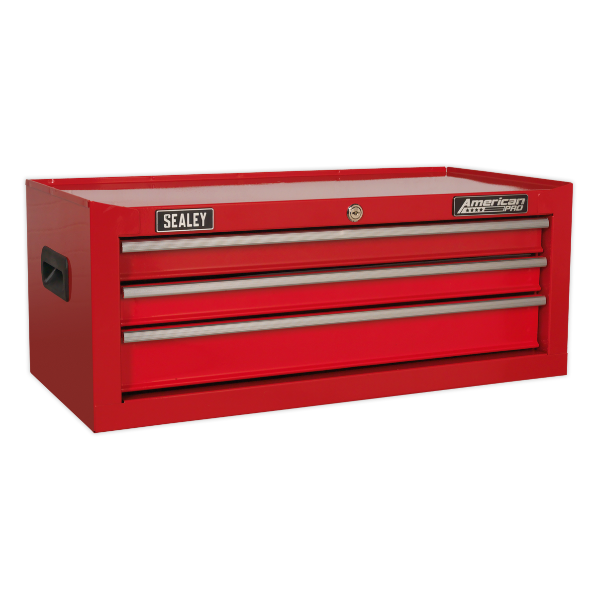 Sealey American PRO® Mid-Box Tool Chest 3 Drawer - Red Sealey 