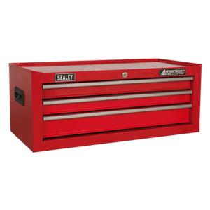 Sealey American PRO® Mid-Box Tool Chest 3 Drawer - Red