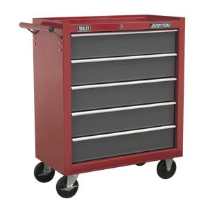 Sealey American PRO® Rollcab 5 Drawer - Red/Grey