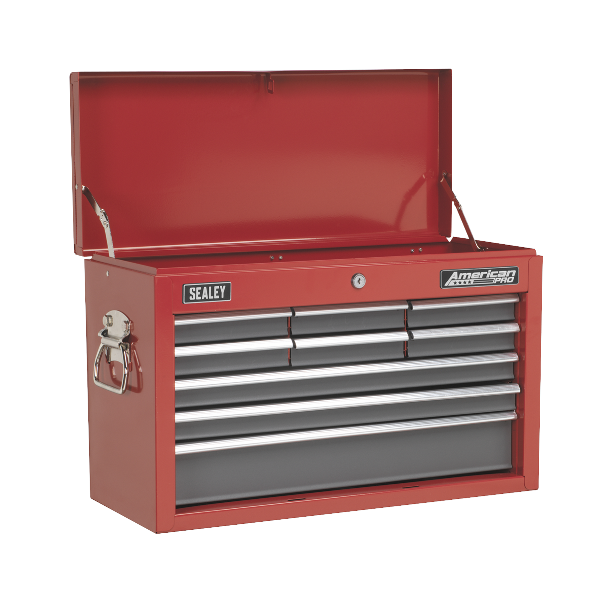 Sealey American PRO® Topchest 9 Drawer - Red/Grey Sealey 