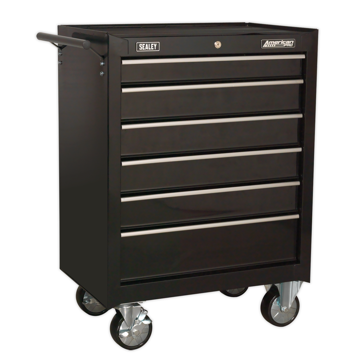 Sealey American PRO® Rollcab 6 Drawer - Black Sealey 
