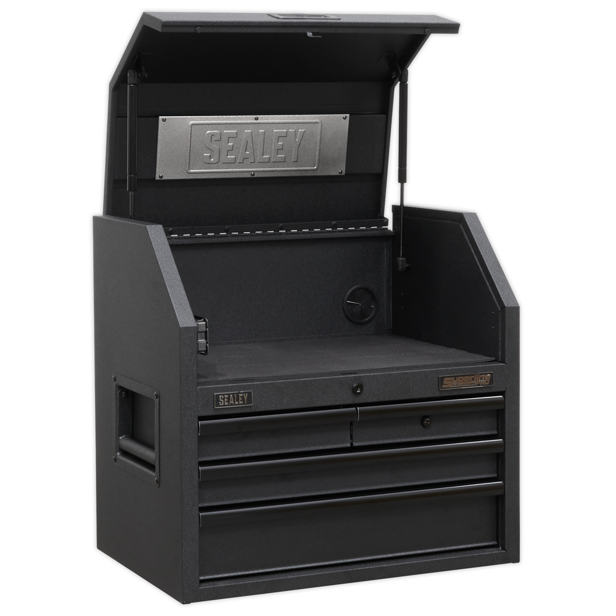 Sealey Superline PRO® Black Edition Topchest with 4 Soft Close Drawers & Power Strip 660mm Sealey 