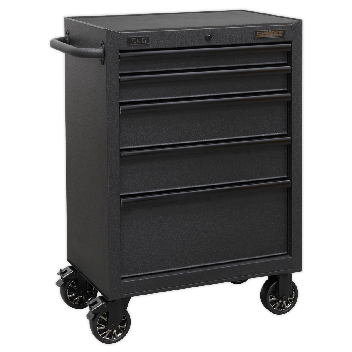 Sealey Superline PRO® Black Edition Rollcab with 5 Soft Close Drawers 680mm Sealey 