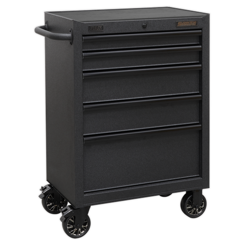 Sealey Superline PRO® Black Edition Rollcab with 5 Soft Close Drawers 680mm