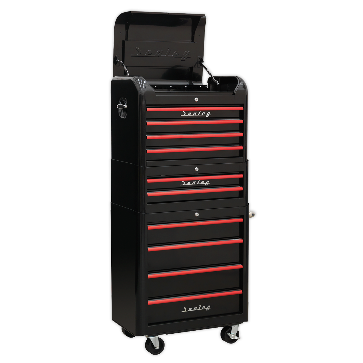 Sealey Premier™ Retro Style Topchest, Mid-Box Tool Chest & Rollcab Combination 10 Drawer Sealey 