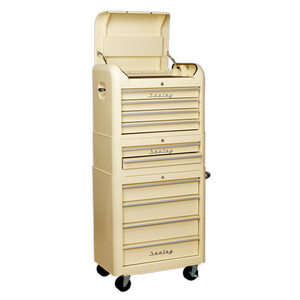 Sealey Premier™ Retro Style Topchest, Mid-Box Tool Chest & Rollcab Combination 10 Drawer