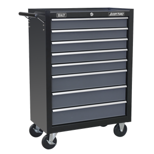 Sealey American PRO® Rollcab 8 Drawer - Black/Grey