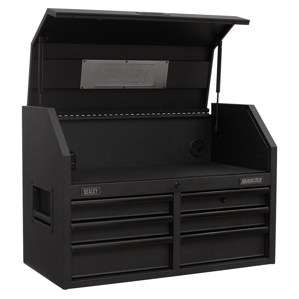 Sealey Superline PRO® Black Edition Topchest with 6 Soft Close Drawers & Power Strip 910mm Sealey 