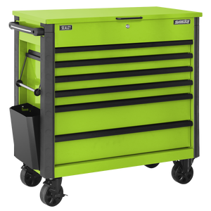 Sealey Tool Trolley 6 Drawer - Green