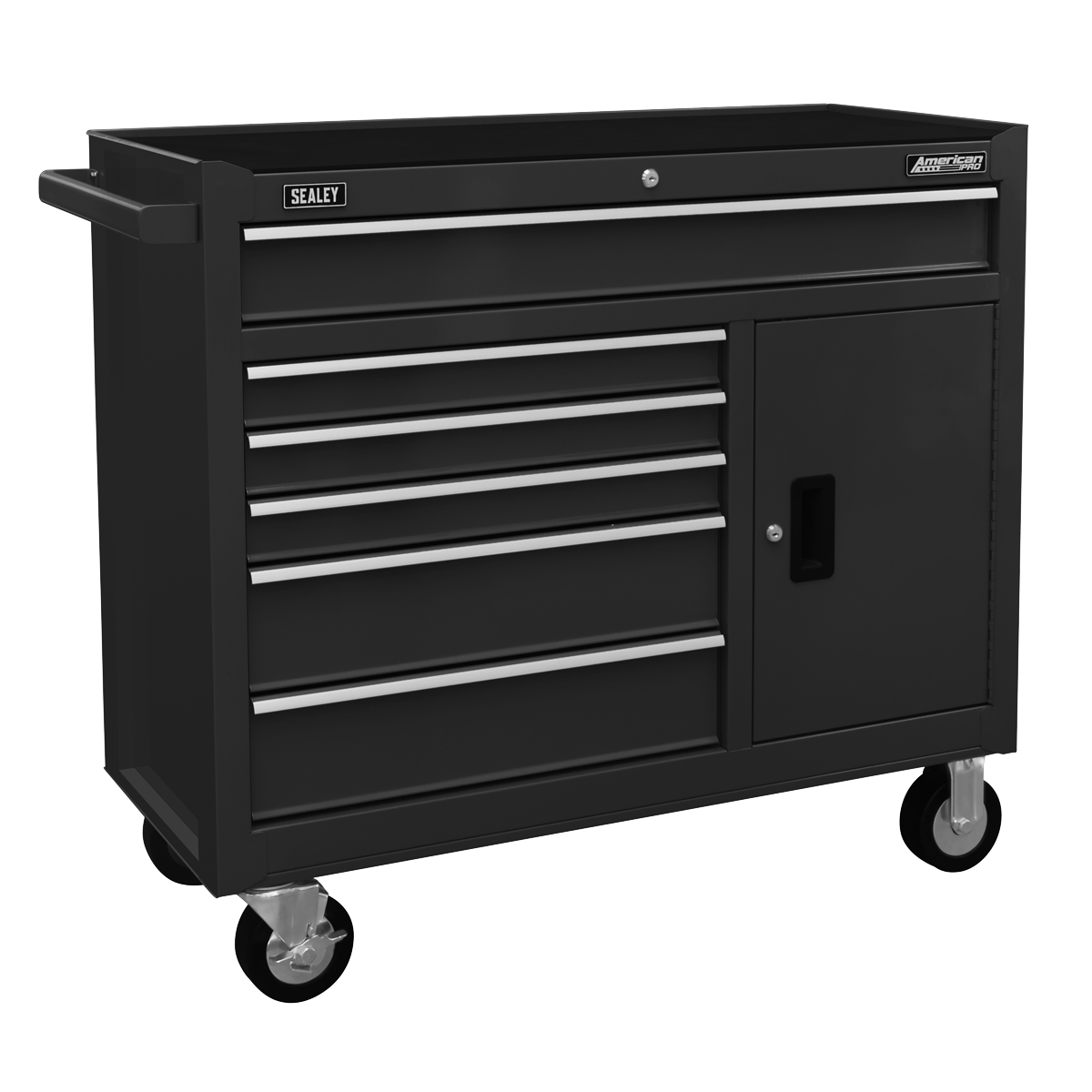 Sealey American PRO® Rollcab 6 Drawer - Black Sealey 