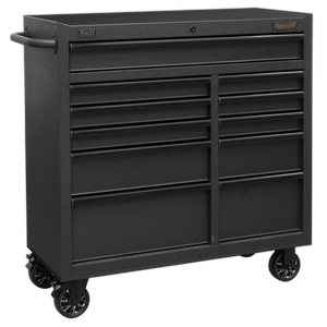 Sealey Superline PRO® Black Edition Rollcab with 11 Soft Close Drawers 1040mm