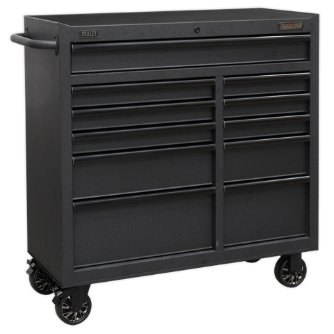 Sealey Superline PRO® Black Edition Rollcab with 11 Soft Close Drawers 1040mm